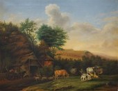 BRITISH SCHOOL, FARM LANDSCAPE