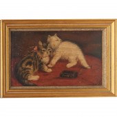 BRITISH SCHOOL, KITTENS PAINTI