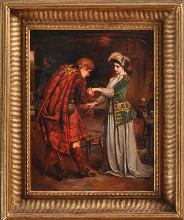 BRITISH SCHOOL: LADY AND