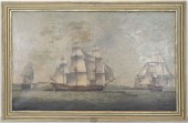 BRITISH SCHOOL MARITIME OIL ON