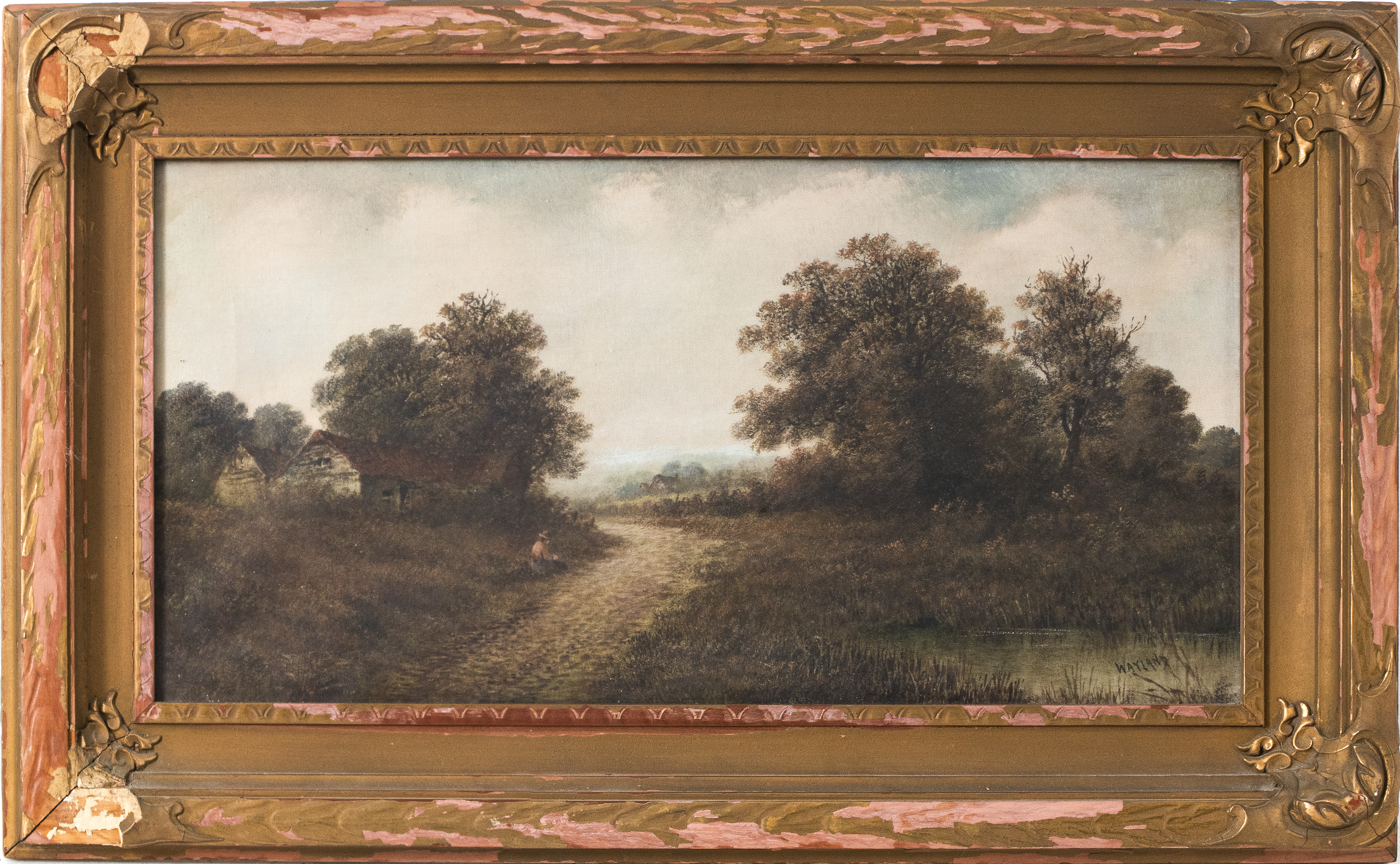 BRITISH SCHOOL OIL ON CANVAS,