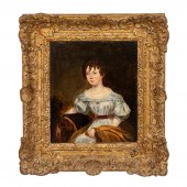 BRITISH SCHOOL OIL PORTRAIT OF