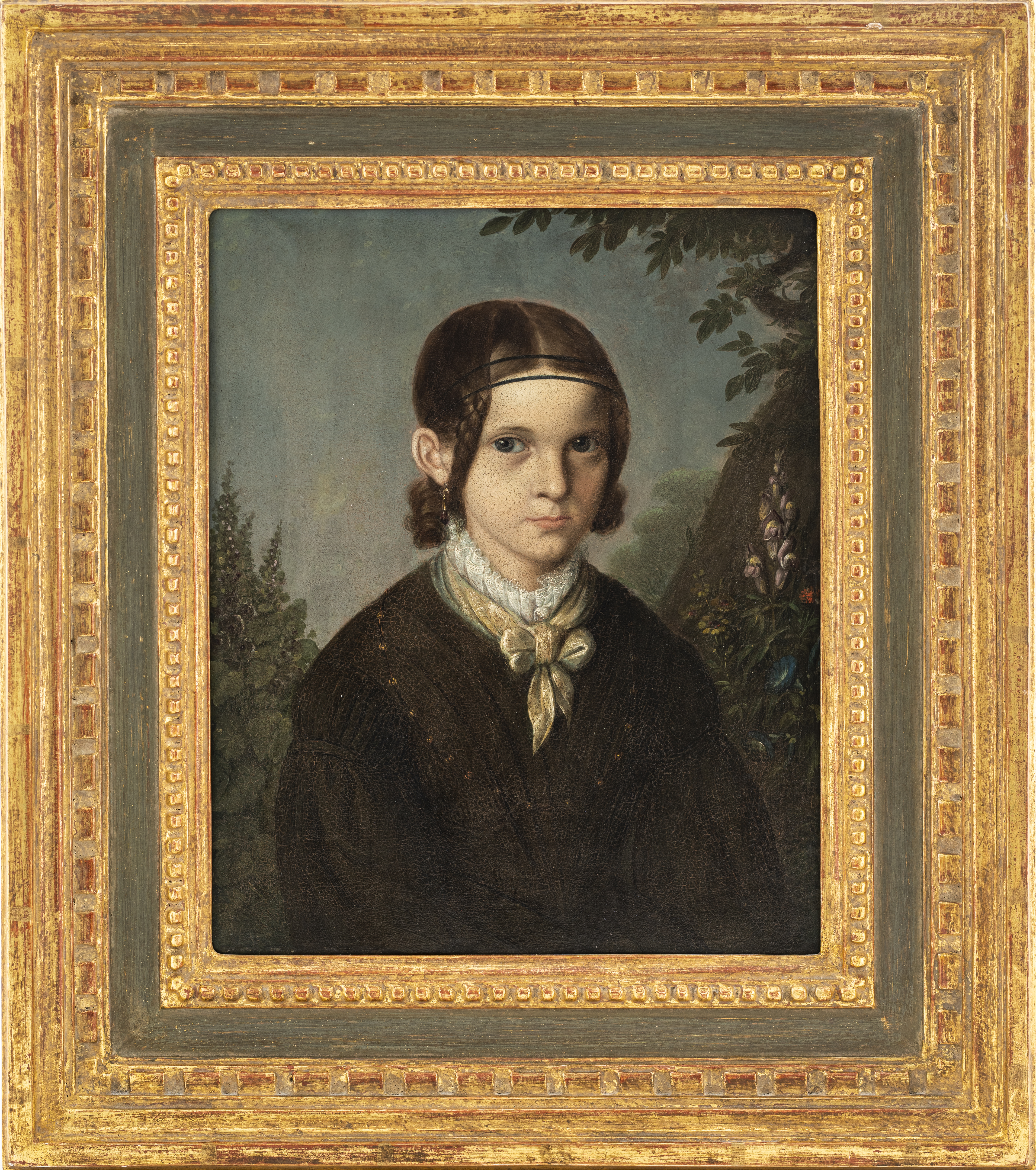 BRITISH SCHOOL PORTRAIT OF A GIRL