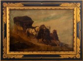 BRITISH SCHOOL STAGECOACH OIL