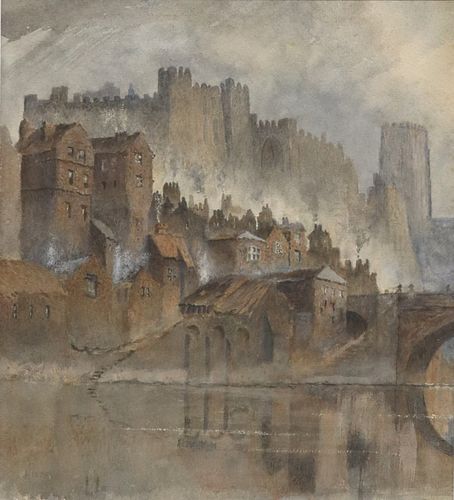 BRITISH SCHOOL WATERCOLOR DURHAM