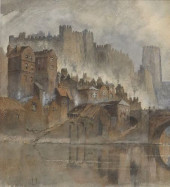 BRITISH SCHOOL WATERCOLOR DURH
