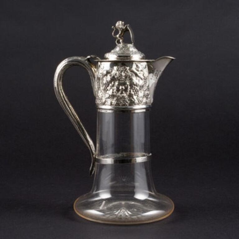 BRITISH STERLING SILVER CLARET JUGA