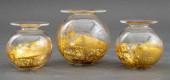 BRITISH STUDIO ART GLASS VASES