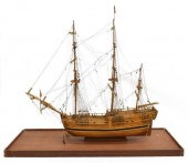 BRITISH THREE MAST SHIP MODELL