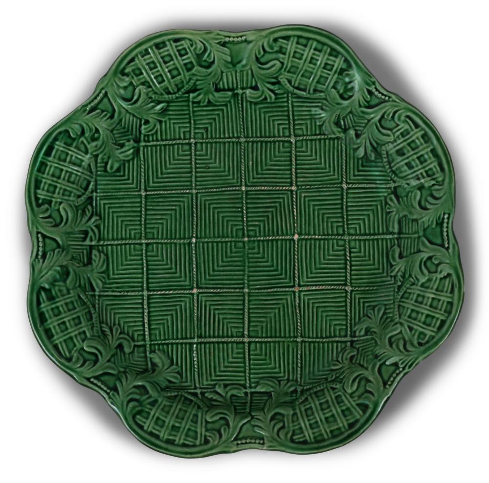 BRITISH UNDERGLAZED GREEN CREAMWARE
