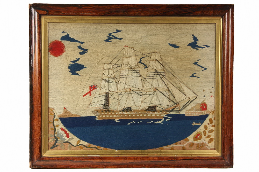 BRITISH WOOLSEY - Mid 19th c.