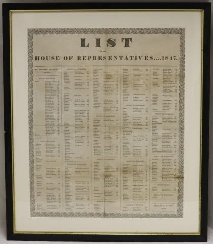 BROADSIDE FROM HOUSE OF