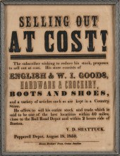 BROADSIDE "SELLING OUT AT COST