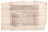 BROADSIDE "TOLLS FROM CONCORD