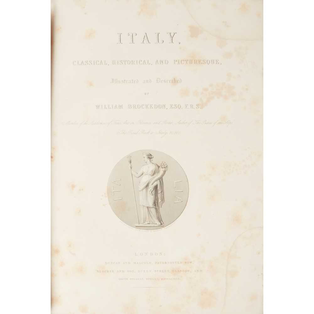 BROCKEDON, WILLIAM ITALY,