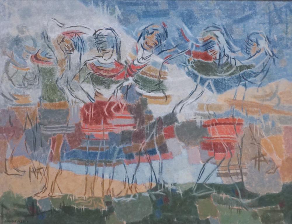 BRODZINSKY, GROUP OF WOMEN, OIL
