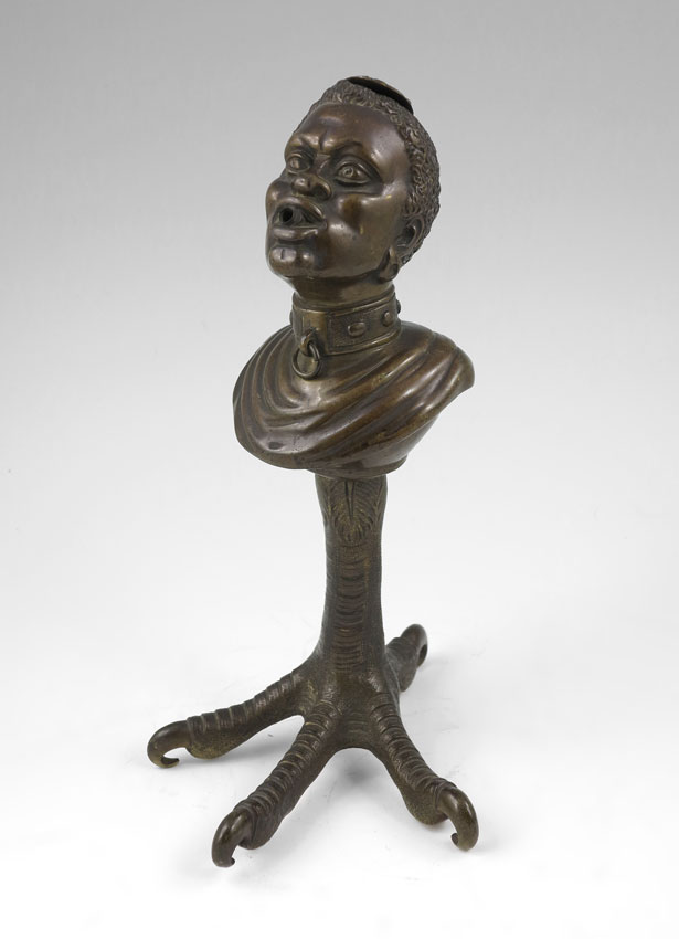 BRONZE AFRICAN AMERICAN FIGURAL OIL