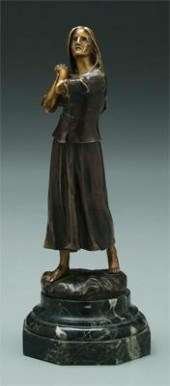 Bronze after Raoul Larche, "Je