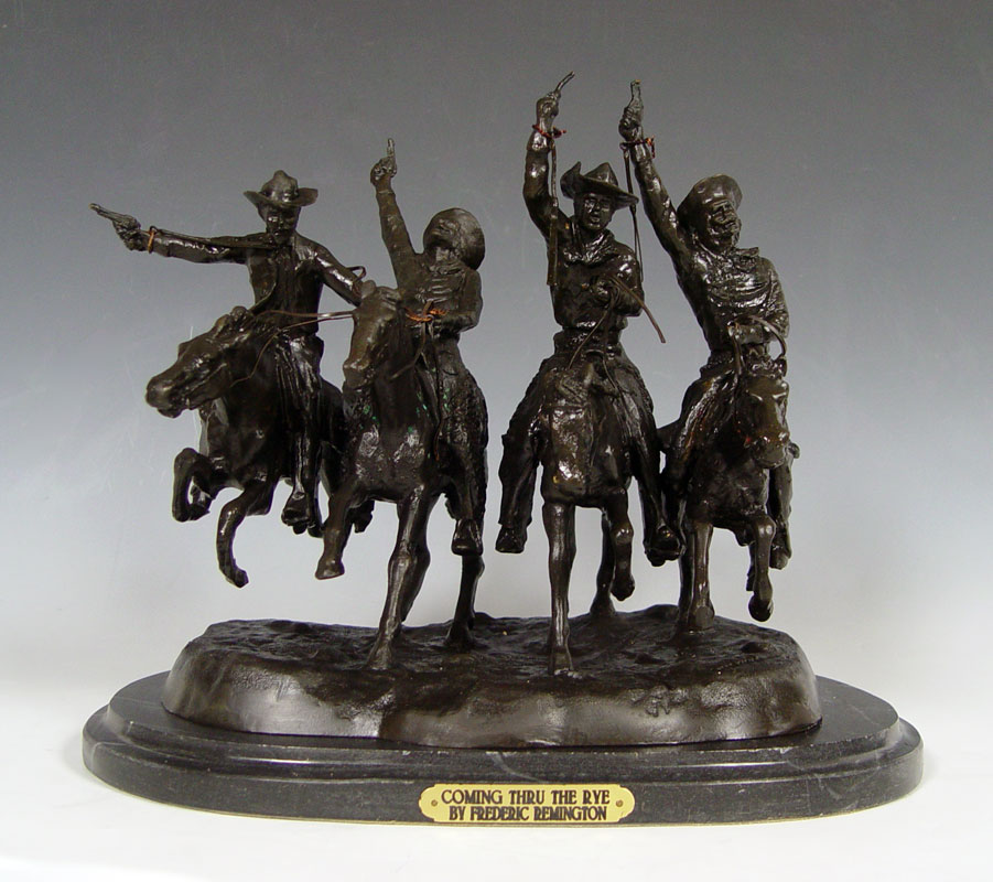 BRONZE AFTER REMINGTON COMING