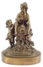 BRONZE ALLEGORICAL SCULPTURE V