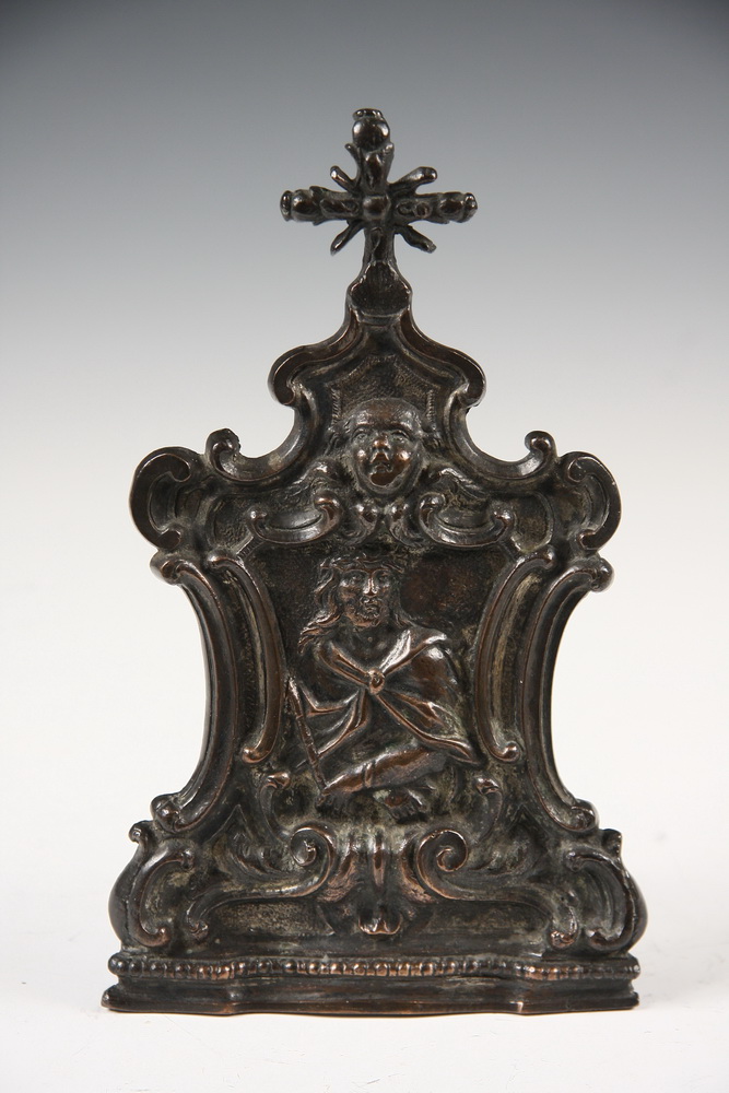 BRONZE ALTAR PLAQUE - Italian