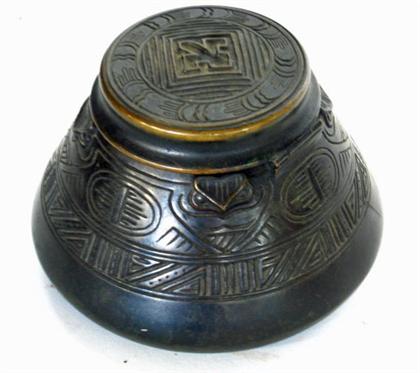 Bronze "american indian" pattern