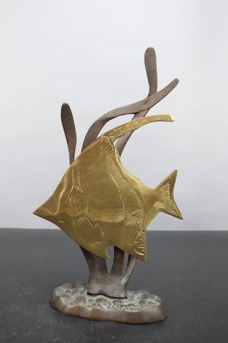 BRONZE AND BRASS ANGELFISH,