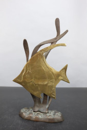 BRONZE AND BRASS ANGELFISH, 10