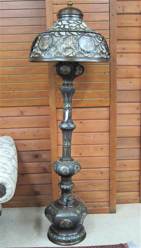 BRONZE AND CHAMPLEVE ENAMEL FLOOR