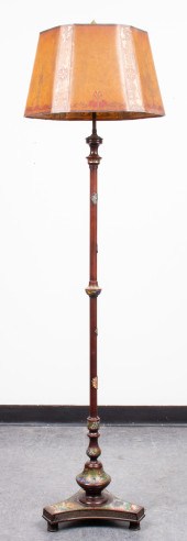 BRONZE AND CLOISONN? FLOOR LAM