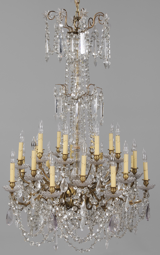 Bronze and Crystal 24-Light