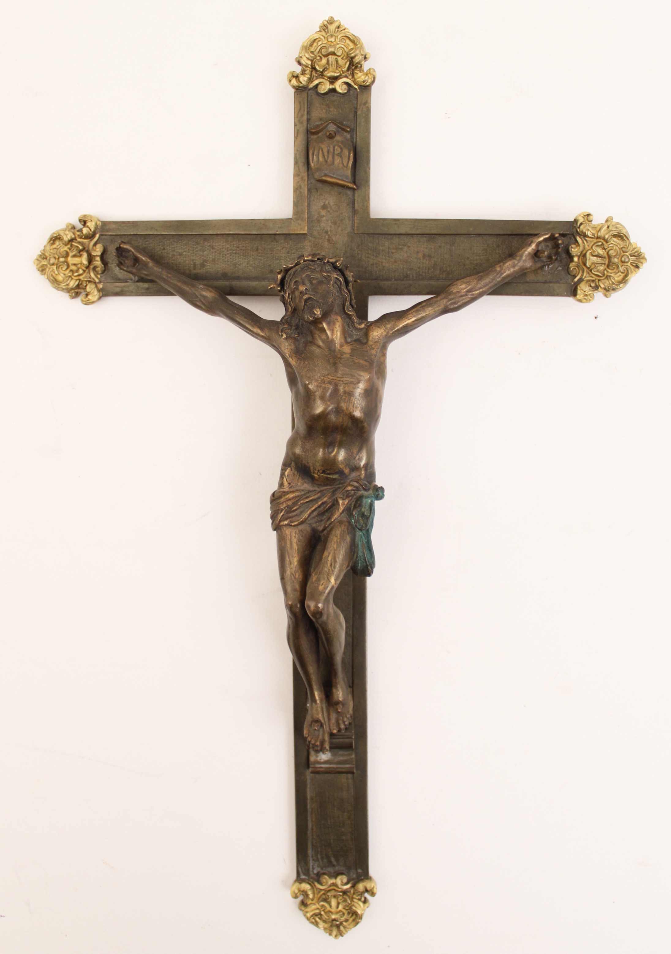 BRONZE AND GOLD GILT HIGHLIGHTED