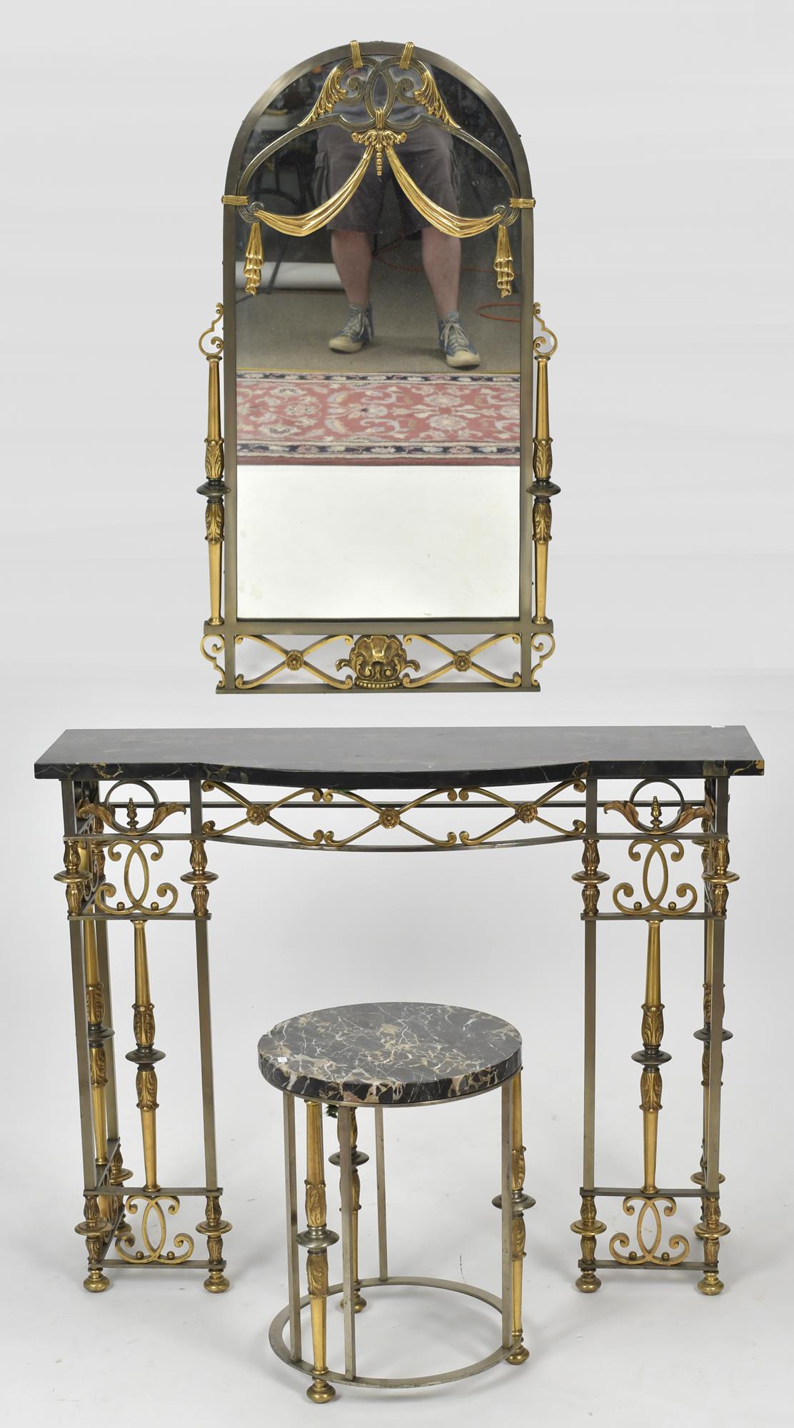 BRONZE AND IRON VANITY SUITE, OSCAR