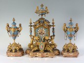 BRONZE AND PORCELAIN FRENCH CL