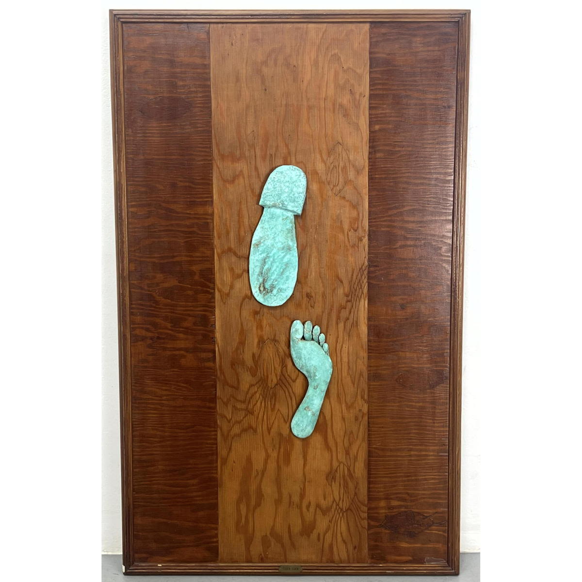 Bronze and Wood Eugen Ciuca Wall