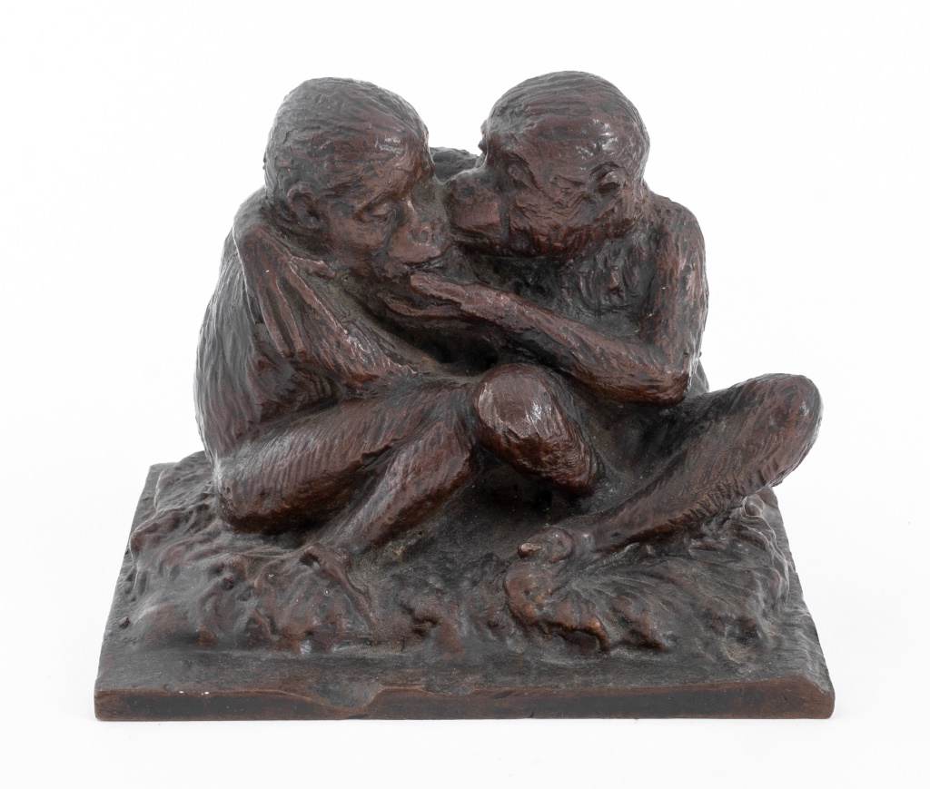 BRONZE ANIMALIER SCULPTURE OF 2