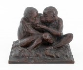 BRONZE ANIMALIER SCULPTURE OF