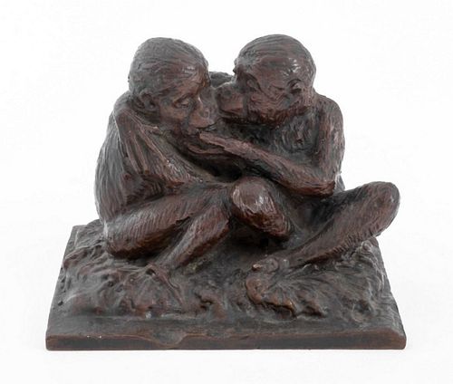 BRONZE ANIMALIER SCULPTURE OF 2