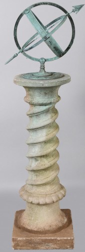 BRONZE ARMILLARY SPHERE HEIGHT
