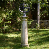 BRONZE ARMILLARY SPHERE ON POR