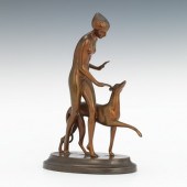 Bronze Art Deco Statue After I
