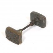 BRONZE ART NOUVEAU DOOR KNOB