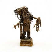 BRONZE ART NOUVEAU SCULPTURE L