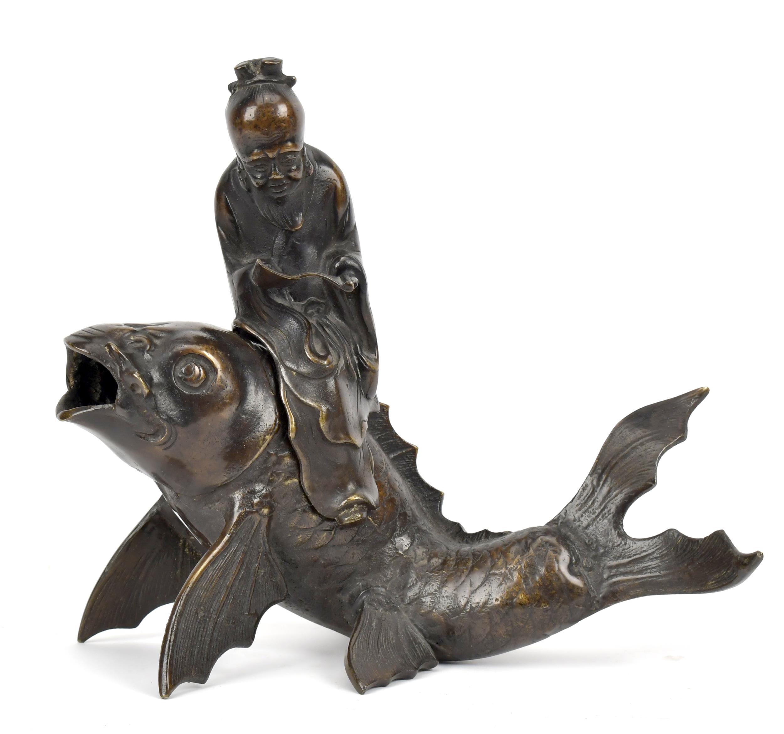 BRONZE ASIAN SCULPTURE, FIGURE