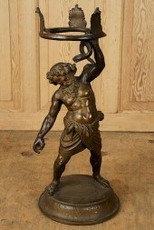 BRONZE BACCHUS FIGURE PLANTERA