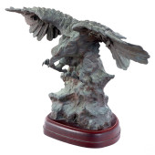 BRONZE BALD EAGLE SCULPTURE MA
