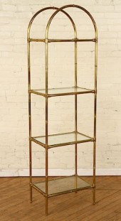BRONZE BAMBOO FORM BOOKCASE GL