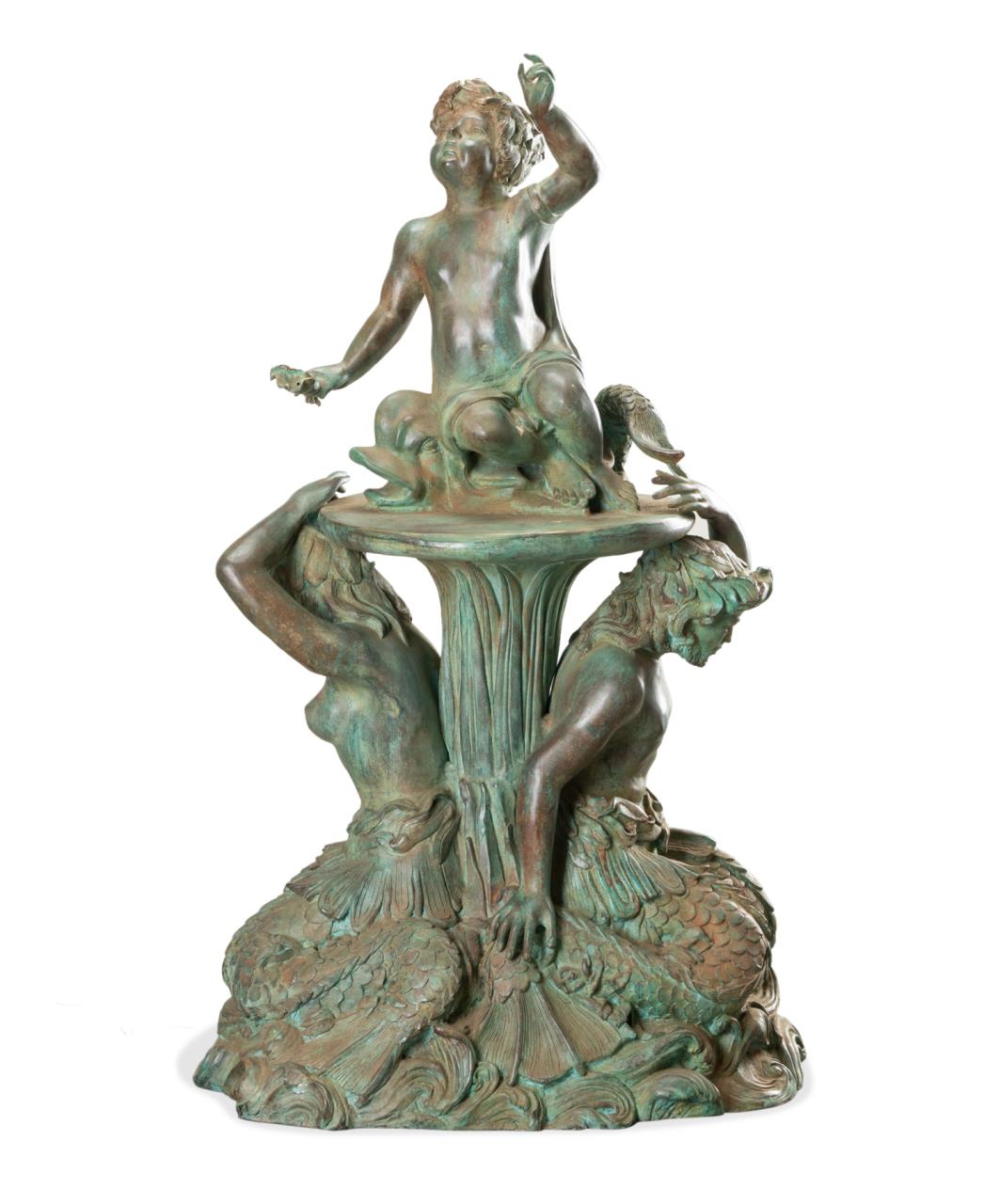 BRONZE BAROQUE REVIVAL FIGURAL