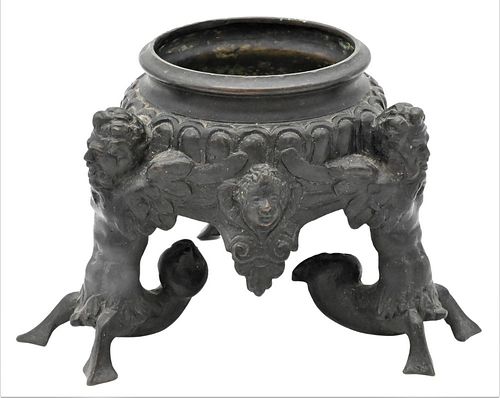 BRONZE BASE ORIENTAL CENSOR,