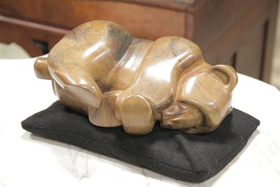 BRONZE BEAR SCULPTURE BY MARK